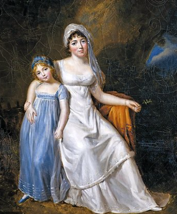 Portrait de Germaine de Staël avec sa fille
