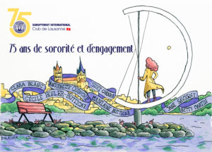 75e du Soroptimist International Club de Lausanne - dessin par Ileana Glauser